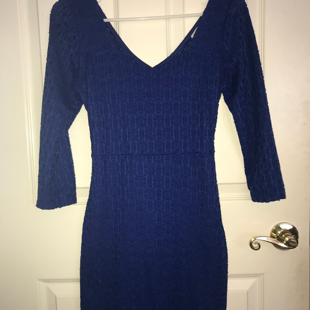 Charlotte Russe Blue Bodycon Mini Dress